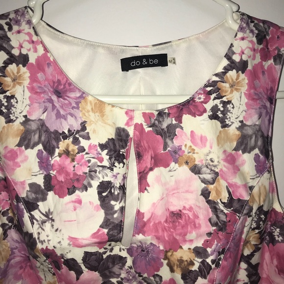 Pink Floral Vegan Leather Two Piece Set - Picture 3 of 8